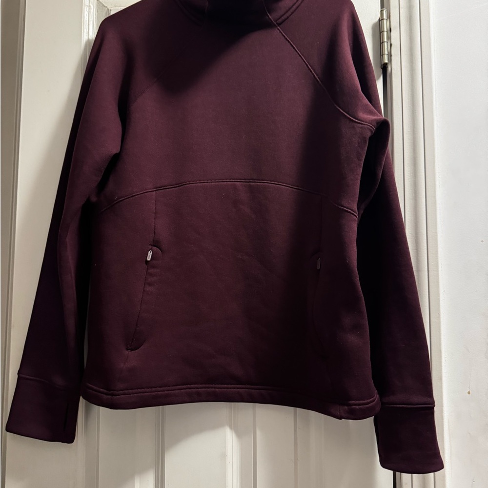 Athleta Burgundy Pullover Hoodie